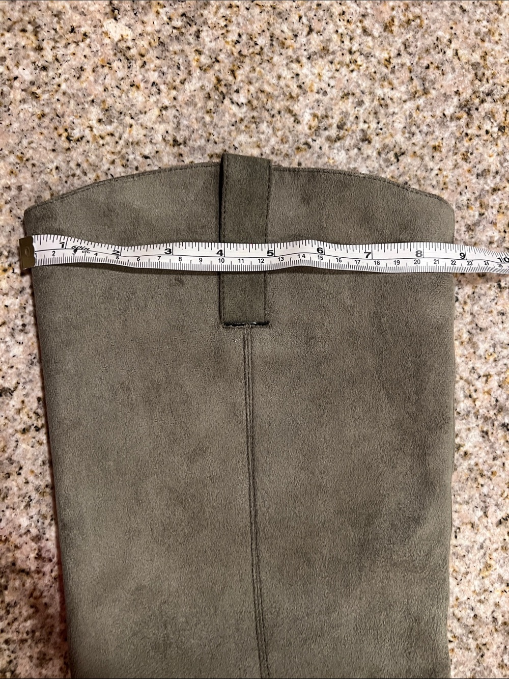 Low Stacked Heel Slouchy Knee High Western Boots Velvet Suede 1.5" Chunky Heels - Picture 9 of 9